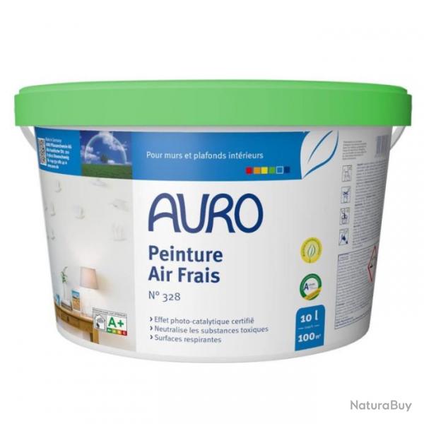 Peinture air frais Auro n328 10L blanche mat intrieur pour murs et plafonds