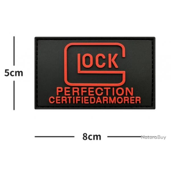 GLOCK PATCH scratch/PVC/ ref Rouge certi.