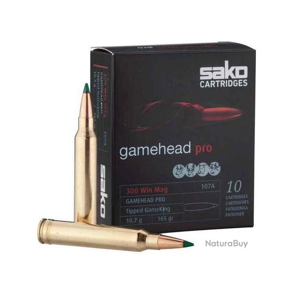 SAKO Balles de chasse Gamehead pro tip gameking - par boite de 20  300 WINCHESTER MAGNUM   165Gr