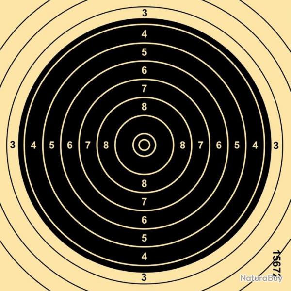 Cibles modle UIT, carabine 50M