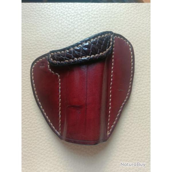 Holster OWB cuir marron droitier pour Colt 1911 A1