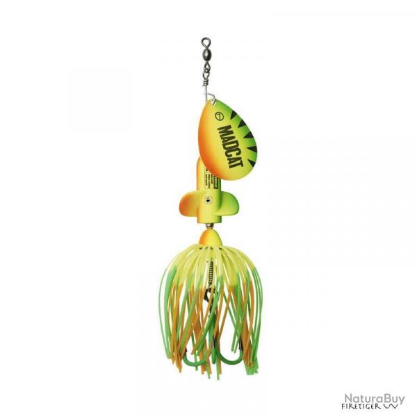 Cuiller Tournante Madcat A-Static Screaming Spinner Firetiger UV
