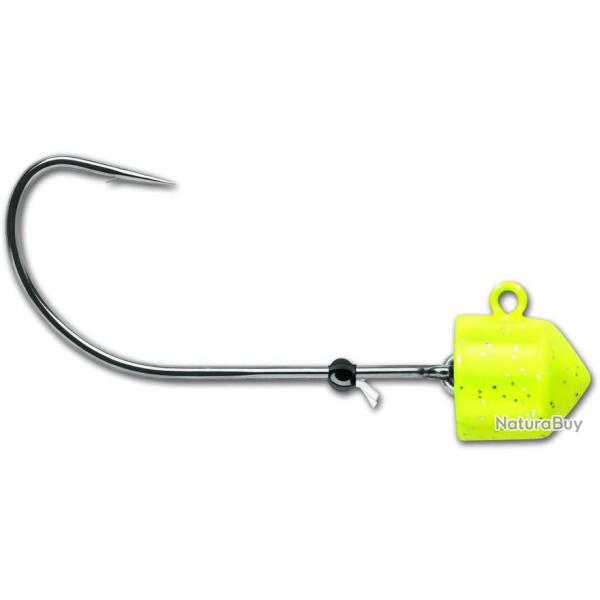 Tte Plombe VMC Swingin Ned Rig Jig Chartreuse 3,5g par 3 Chartreuse