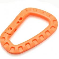 Mousqueton tactique orange x1