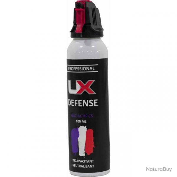 Bombe de dfense Ux pro accusol - 100 ml - Gaz cs