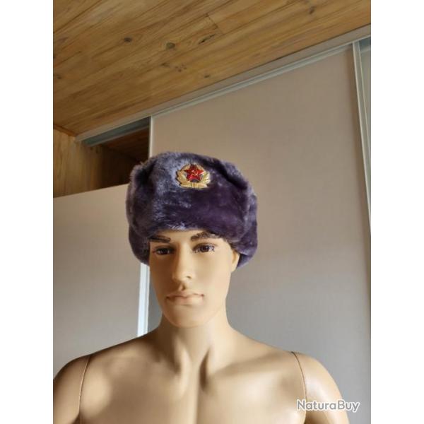 Chapka ushanka armee russe grise taille 58