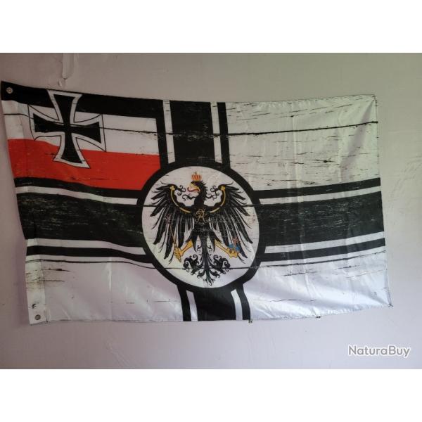 Replique drapeau marine imperiale allemande ww1 reich kaisermarine 150 x 100 cm