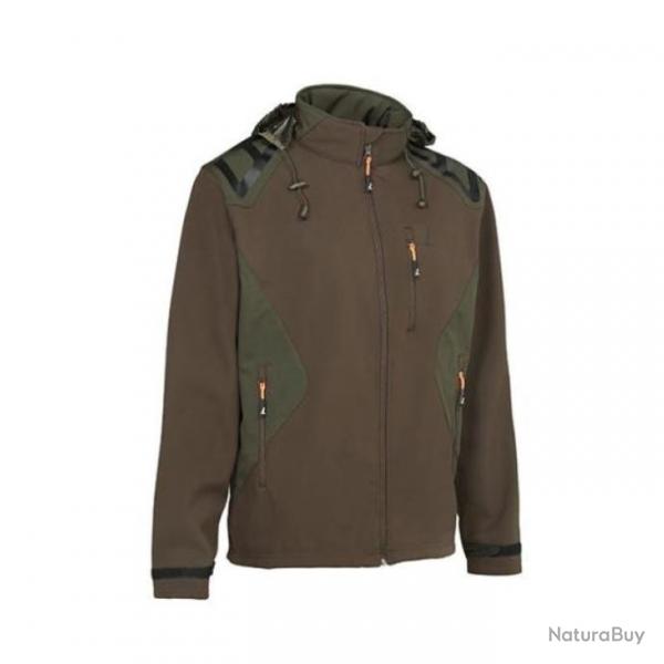 Veste de chasse Softshell Percussion Marron