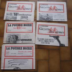 5 PREMIERES REVUE DE LA GAZETTE DES ARMES