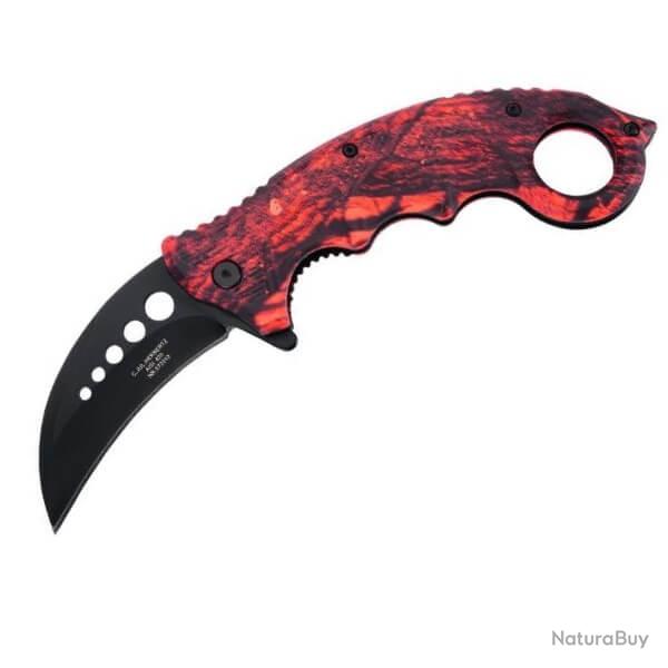 572513 couteau pliant Herbertz Karambit camo orange