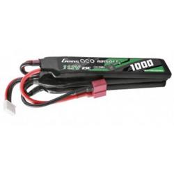 Airsoft - Batterie 3 sticks Li-Po 11.1V 1000 mAh 25C dean | Gens ace (0000 0821)