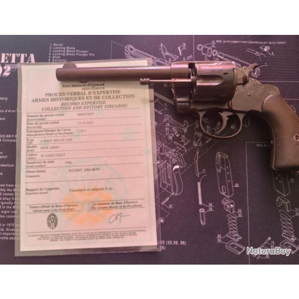 Revolver Colt 1895 38 lc avec certificat livraison offerte