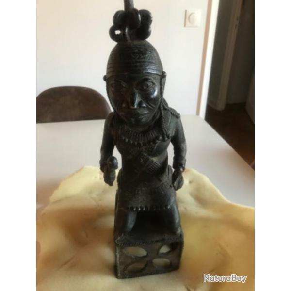 vintage  Afrique - nain de cour - Benin - bronze massif