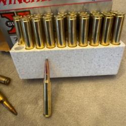 Munitions 7x64 X super 162 grains power-point 3 boites + 10 cartouches dépareillées