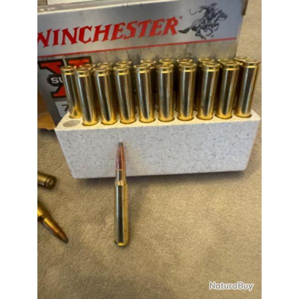 Munitions 7x64 X super 162 grains power-point 3 boites + 10 cartouches dpareilles