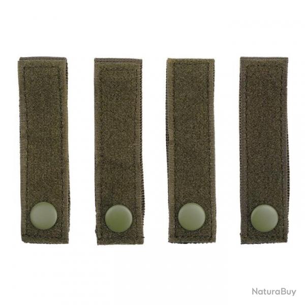 Set x4 Bandes Scratch sur attache MOLLE (101 Inc) OD