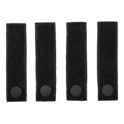Set x4 Bandes Scratch sur attache MOLLE (101 Inc) Noir