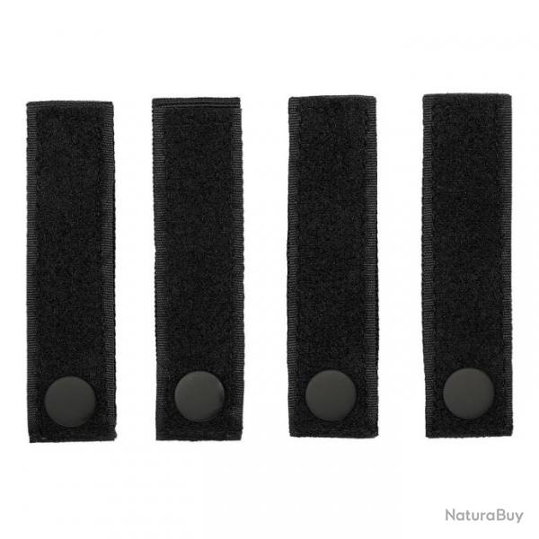 Set x4 Bandes Scratch sur attache MOLLE (101 Inc) Noir