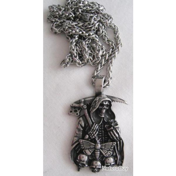 PENDENTIF SKULL LA FAUCHEUSE - Ref.57