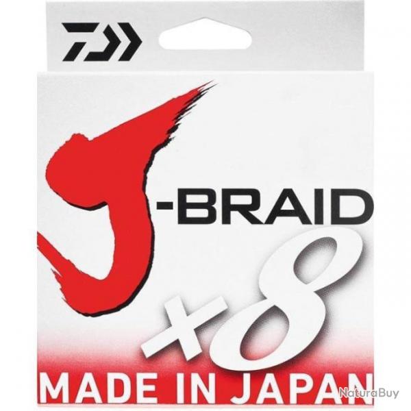 Tresse Daiwa J-Braid X8 Vert - 500 m 20/100 - 13 kg - 24/100 - 18 kg