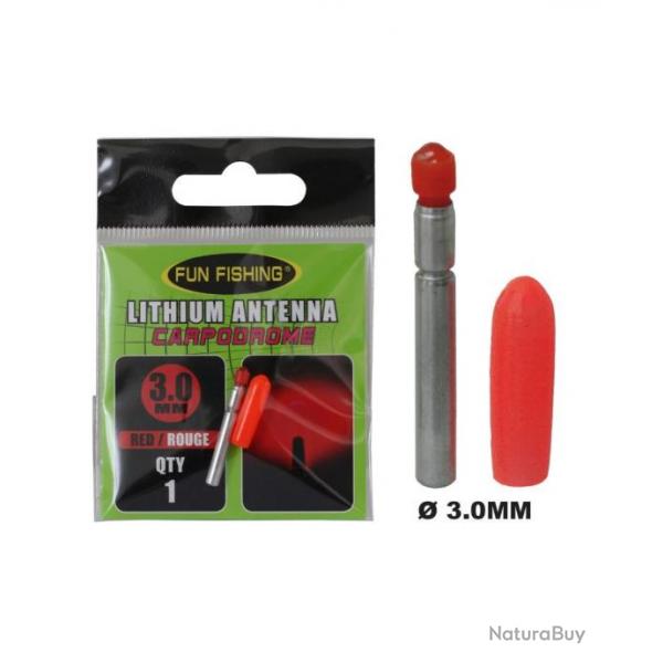 FUN FISHING ANTENNES LITHIUM (FLOAT LED) FUN FISHING Rouge