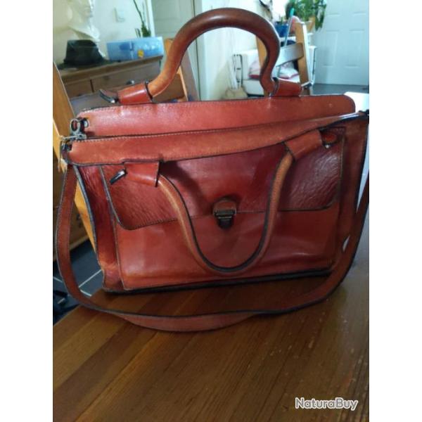 Jolie sac en cuir de belle qualit Style western