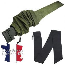 Chaussette tissu pour arme longue - Noir - Envoi rapide depuis la France