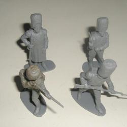 LOT DE 4 SOLDATS GRENADIERS NAPOLÉON AIRFIX 1:32 ème