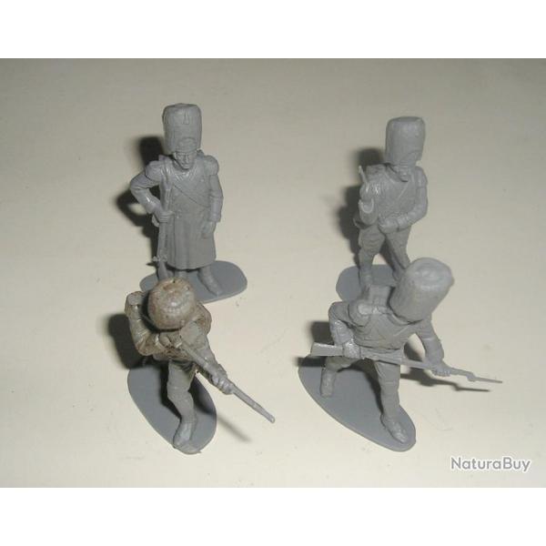 LOT DE 4 SOLDATS GRENADIERS NAPOLON AIRFIX 1:32 me