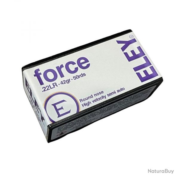 Munitions ELEY cal.22lr force high velocity semi-auto 42gr par 50