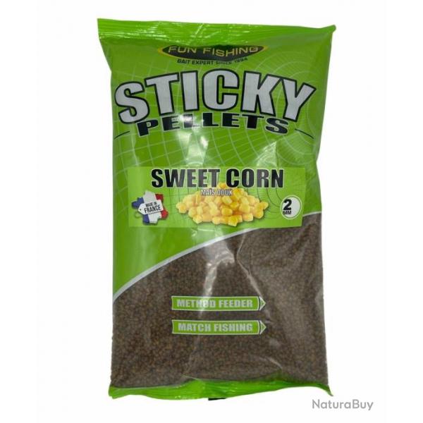 FUN FISHING STICKY PELLETS SWEET CORN 2MM 700GR FUN FISHING