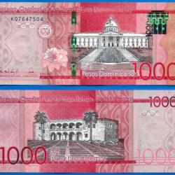 Republique Dominicaine 1000 Pesos Dominicains 2022 Billet Neuf