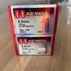 Hornady ELD Match140 grains  6,5 MM