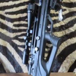 Carabine PCP ASELKON MX10S cal.5.5mm + lunette GAMO 6-24x50 AO + bipieds