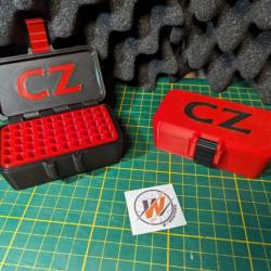 Boite de rangement pour munition 22lr avec custom logo CZ - Impression 3D