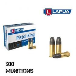 Boite de 500 cartouches LAPUA Pistol King .22lr 40gr / 2,59g 