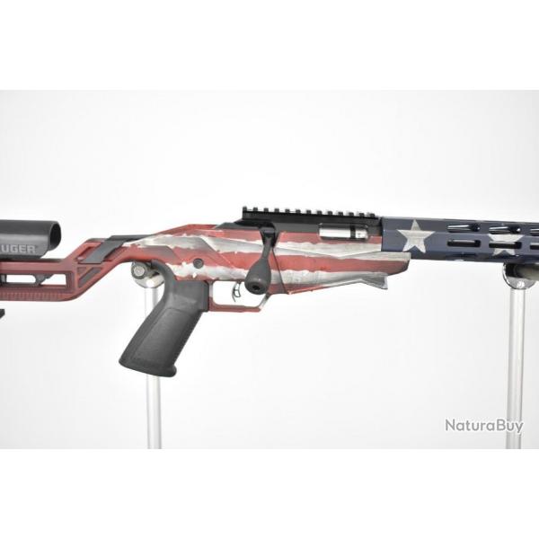 carabine  ruger precision rimfire drapeau american calibre 22lr