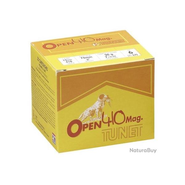 TUNET Cartouches de chasse OPEN 410 - par boite de 25  410  / 76  17g