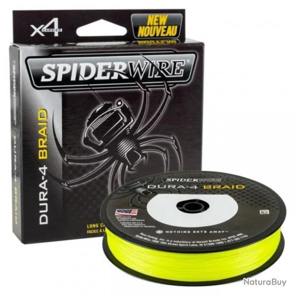 Tresse SpiderWire Dura 4 - Jaune - 0.12 mm / 10.5 kg / 300 m