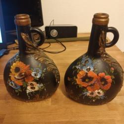 2 BOUTEILLES DECOREES °°ANCIEN