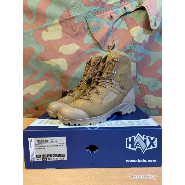 Nouvelle Haix Chaussure de combat zone tempre - coyote 45
