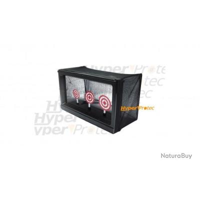 6 Cibles Métalliques Noires InTheTarget 62x42 Mm – Entraînement Tir – Réutilisables