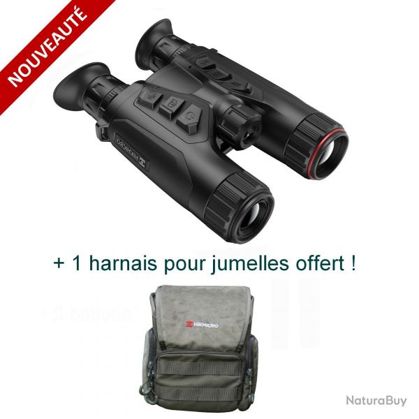 HIKMICRO HABROK 4K HE25LN - Jumelles multi-spectre avec tlmtre + Harnais pour jumelles offert !
