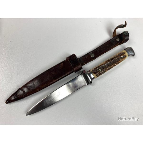 ANCIEN COUTEAU DE BOTTE DAGUE POIGNARD "MILITARY BOOT KNIFE" ANTON WINGEN JR OTHELLO SOLINGEN