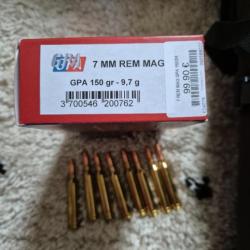 Balle carabine 7mm rem Magnum