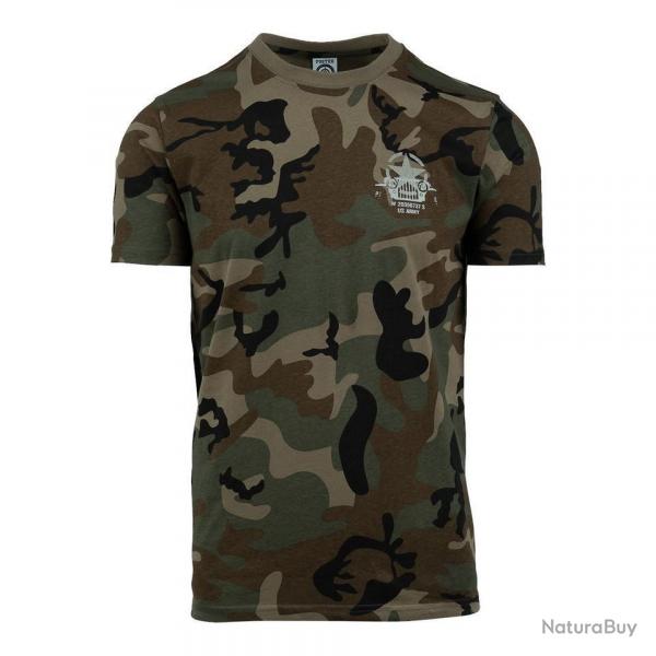 Tee Shirt camouflage Allied Star Willys Jeep