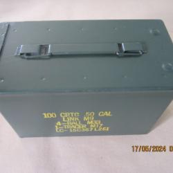 Caisse métallique à munitions OTAN pour 100 CRTG-50CAL