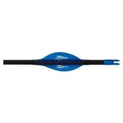 GASPRO - Plumes RECURVE EFFICIENT 1.75" DROITIER (RH) BLEU ET JAUNE