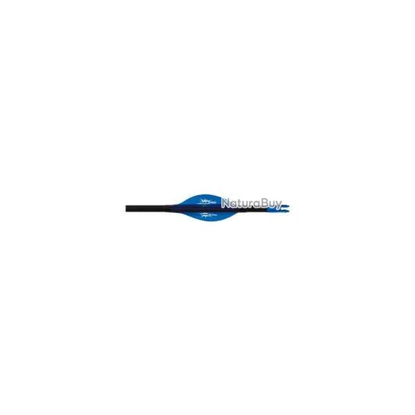 GASPRO - Plumes RECURVE EFFICIENT 1.75" DROITIER (RH) BLEU ET JAUNE