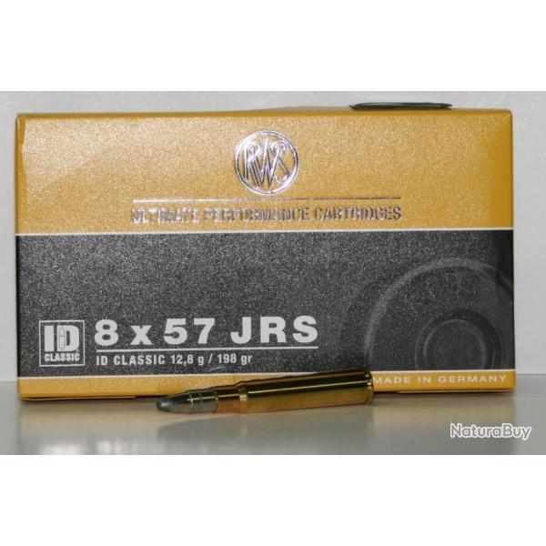 MUNITIONS RWS ID CLASSIC 198GR CAL. 8X57 JRS X20